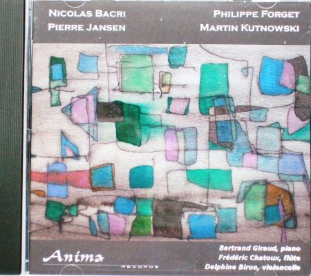 Composition des Couleurs sur la pochette CD de Bertrand Giraud, Frederic Chatoux