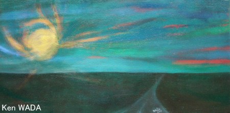 Le soleil couchant aux champs de Maintenon