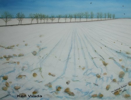 ken-wada-les-champs-de-maintenon-sous-le-neige-2